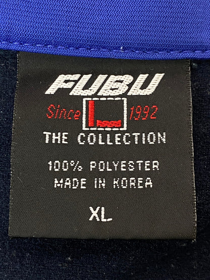 【現状渡し品】【メンズ】 FUBU フブ TRACK JACKET ＆ TRACK PANTS JERSEY SET-UP トラックジャケット & トラックパンツ ジャージ セットアップ トップス ボトムス 146-251021-kk-66-min サイズ：XL カラー：ネイビー 万代Net店