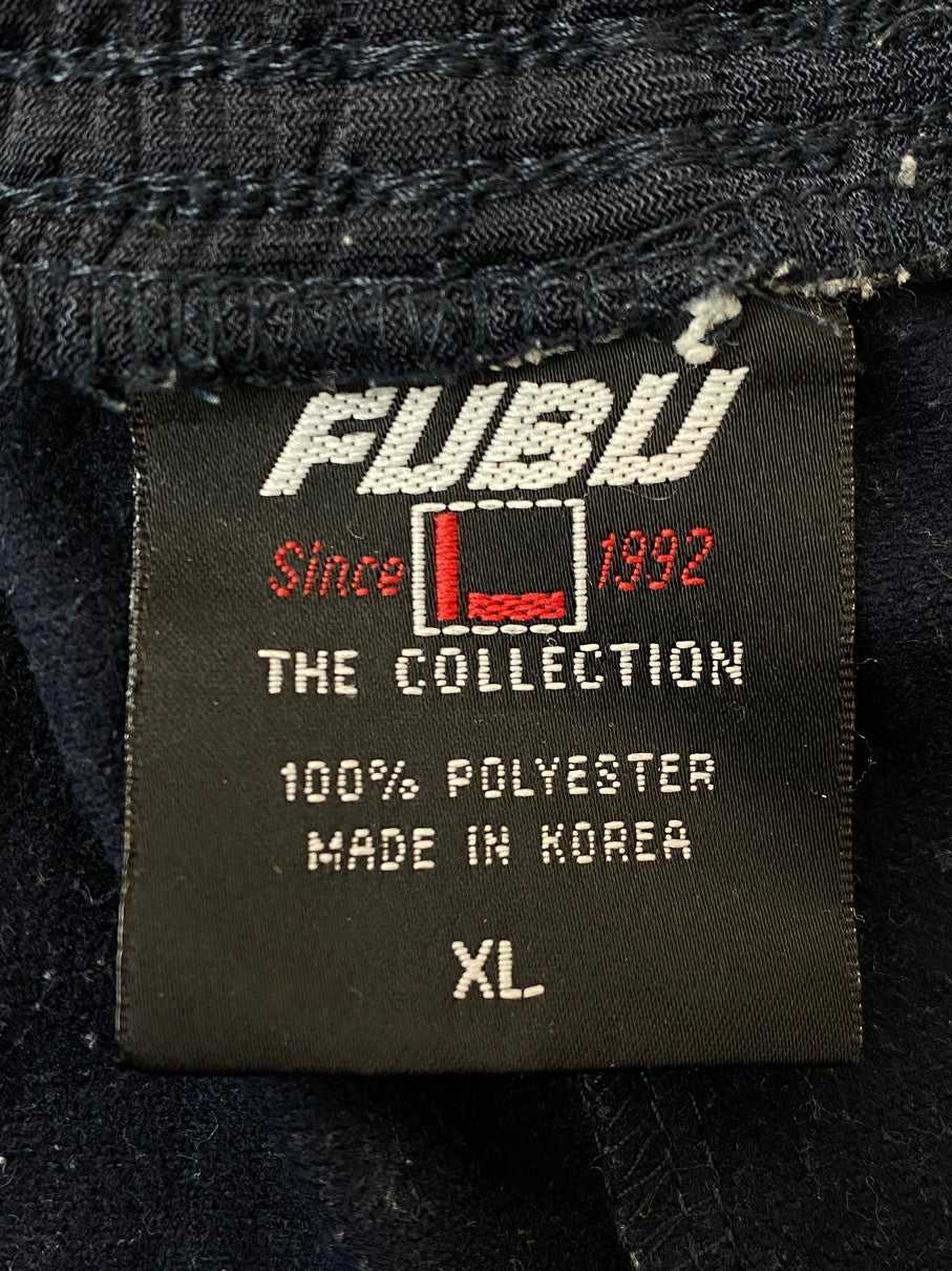 【現状渡し品】【メンズ】 FUBU フブ TRACK JACKET ＆ TRACK PANTS JERSEY SET-UP トラックジャケット & トラックパンツ ジャージ セットアップ トップス ボトムス 146-251021-kk-66-min サイズ：XL カラー：ネイビー 万代Net店