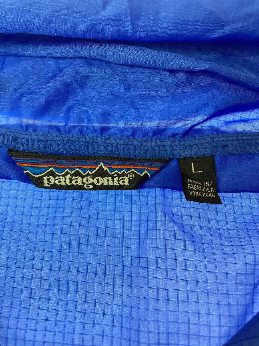 【現状渡し品】【メンズ】 patagonia パタゴニア 三角タグ 80S　NYLON ANORAK PARKA ナイロンアノラックパーカー 144-250816-ks-41-min サイズ：L カラー：ブルー/ライトブルー 万代Net店