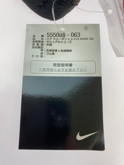 【中古品】【メンズ】 NIKE ナイキ 555088-063 AIR JORDAN 1 HIGH OG 靴 シューズ スニーカー SNEAKERS 160-250820-ks-06-min サイズ：26cm カラー：BLACK/VARSITY RED-WHITE 万代Net店