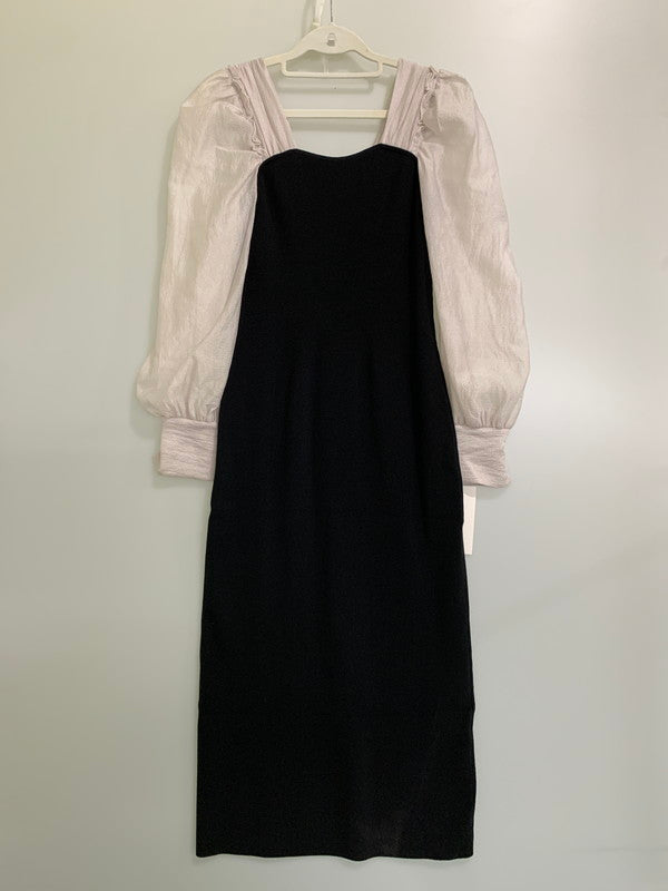 【中古品】【レディース】 FRAY I.D フレイアイ・ディー KNIT ONE-PIECE FWNO234120 オーガンスリーブストレートニットワンピース 170-251213-yn-15-min サイズ：1 カラー：ブラック 万代Net店