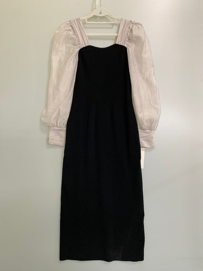 【中古品】【レディース】 FRAY I.D フレイアイ・ディー KNIT ONE-PIECE FWNO234120 オーガンスリーブストレートニットワンピース 170-251213-yn-15-min サイズ：1 カラー：ブラック 万代Net店