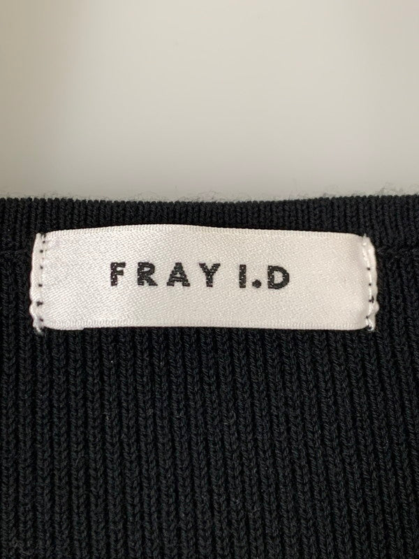 【中古品】【レディース】 FRAY I.D フレイアイ・ディー KNIT ONE-PIECE FWNO234120 オーガンスリーブストレートニットワンピース 170-251213-yn-15-min サイズ：1 カラー：ブラック 万代Net店