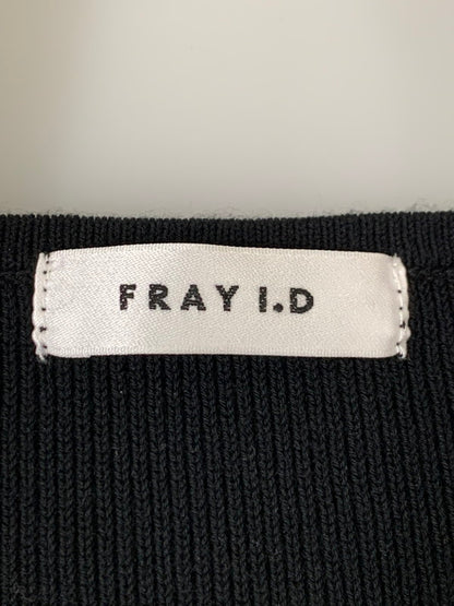【中古品】【レディース】 FRAY I.D フレイアイ・ディー KNIT ONE-PIECE FWNO234120 オーガンスリーブストレートニットワンピース 170-251213-yn-15-min サイズ：1 カラー：ブラック 万代Net店