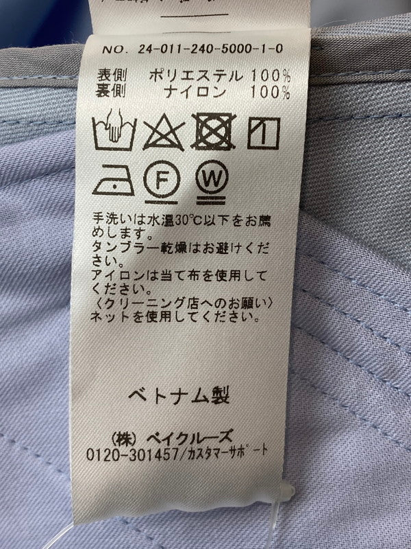 【中古美品】【レディース】 NOBLE ノーブル 24-011-240-5000-1-0 ウインドプルーフマウンテンパーカー タグ付き 169-250823-cn-16-min サイズ：36 カラー：サックスブルー 万代Net店