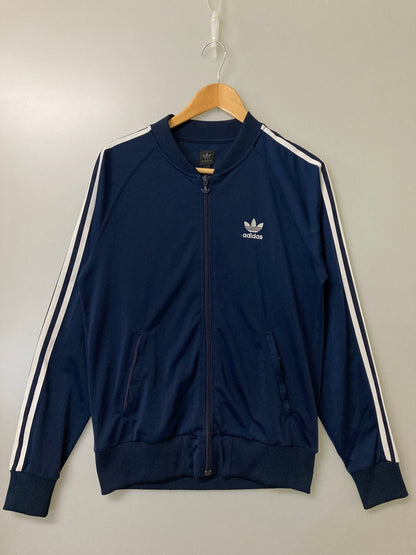 【中古品】【メンズ】 adidas アディダス 00S TRACK JACKET 00年 トラック ジャケット フルジップ メンズ スポーツ ジャケット 146-251212-em-10-min サイズ：L カラー：ネイビー 万代Net店