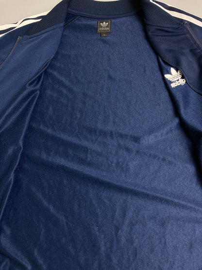 【中古品】【メンズ】 adidas アディダス 00S TRACK JACKET 00年 トラック ジャケット フルジップ メンズ スポーツ ジャケット 146-251212-em-10-min サイズ：L カラー：ネイビー 万代Net店