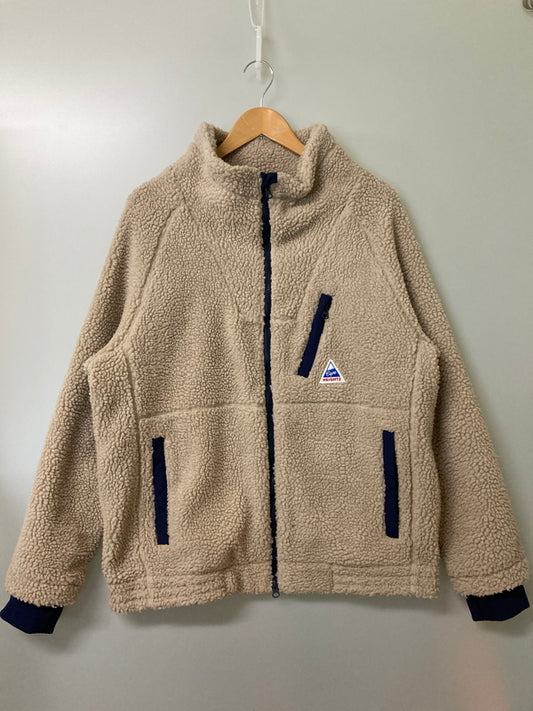 【中古品】【メンズ】 CAPE HEIGHTS ケープハイツ × ARK STANDARD アーク スタンダード 別注 BREAKHEART レトロ フリース ジャケット メンズ アウター 144-251212-em-09-min サイズ：L カラー：ベージュ 万代Net店