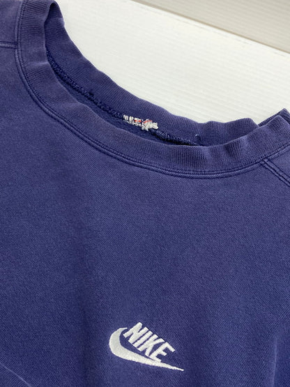 【現状渡し品】【メンズ】 NIKE ナイキ 90's LOGO CREW NECK SWEAT SHIRT 90年代 ロゴ クルーネックスウェットシャツ トップス トレーナー 148-250924-kk-26-min サイズ：表記消え 下記参照 カラー：パープル 万代Net店