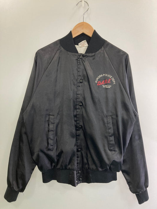 【現状渡し品】【メンズ】 D.A.R.E 90S NYLON STADIUM JACKET ナイロンスタジアムジャケット 146-251116-zi-13-min サイズ：S カラー：ブラック 万代Net店