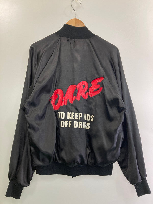 【現状渡し品】【メンズ】 D.A.R.E 90S NYLON STADIUM JACKET ナイロンスタジアムジャケット 146-251116-zi-13-min サイズ：S カラー：ブラック 万代Net店