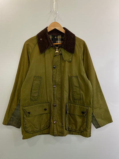 【現状渡し品】【メンズ】 BARBOUR バブアー A100 BEDALE JACKET OLIVE ビデイルジャケット オイルドジャケット コート アウター 144-250825-em-34-min カラー：オリーブ系 万代Net店