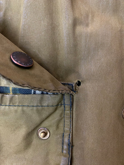 【現状渡し品】【メンズ】 BARBOUR バブアー A100 BEDALE JACKET OLIVE ビデイルジャケット オイルドジャケット コート アウター 144-250825-em-34-min カラー：オリーブ系 万代Net店