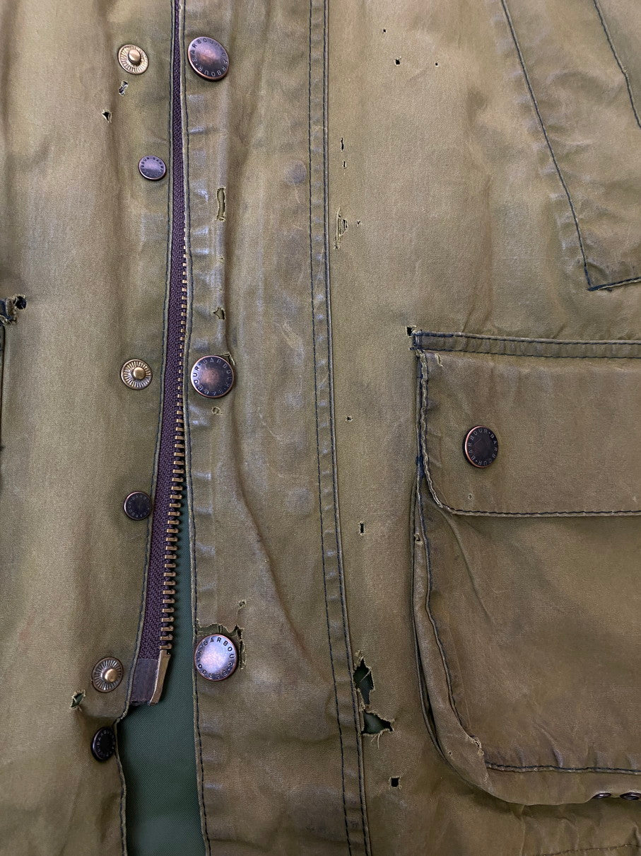 【現状渡し品】【メンズ】 BARBOUR バブアー A100 BEDALE JACKET OLIVE ビデイルジャケット オイルドジャケット コート アウター 144-250825-em-34-min カラー：オリーブ系 万代Net店