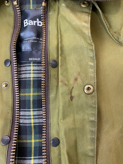 【現状渡し品】【メンズ】 BARBOUR バブアー A100 BEDALE JACKET OLIVE ビデイルジャケット オイルドジャケット コート アウター 144-250825-em-34-min カラー：オリーブ系 万代Net店