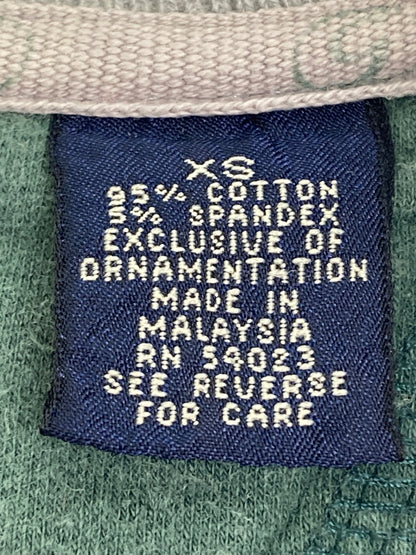 【中古品】【メンズ】 OLD GAP オールドギャップ SWEAT POLO SHIRT スウェット ポロシャツ ロングスリーブ 146-251122-AS-27-min サイズ：XS カラー：グリーン 万代Net店