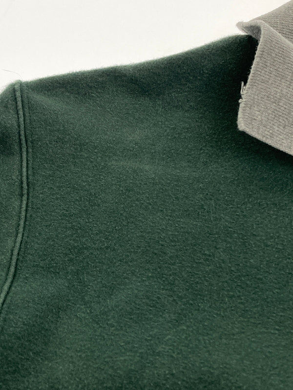 【中古品】【メンズ】 OLD GAP オールドギャップ SWEAT POLO SHIRT スウェット ポロシャツ ロングスリーブ 146-251122-AS-27-min サイズ：XS カラー：グリーン 万代Net店