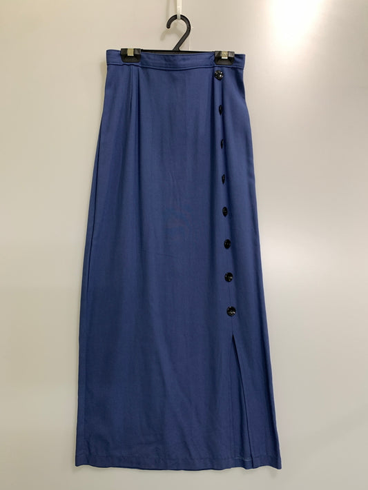 【中古品】【レディース】 VINTAGE ヴィンテージ 70S～ FRONT BUTTON SKIRT フロント ボタン スカート ボトムス ロングスカート 171-260812-hu-07-min サイズ：サイズ不明 カラー：ブルー 万代Net店