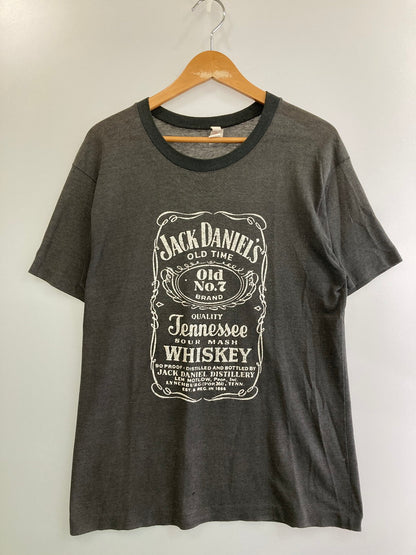 【現状渡し品】【メンズ】 JACK DANIELS ジャックダニエル 70-80S TEE Tシャツ トップス 146-250816-ks-23-min サイズ：不明 カラー：グレー 万代Net店