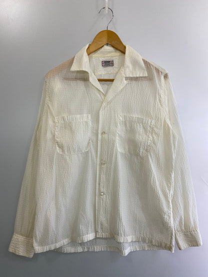 【現状渡し品】【メンズ】 ARROW アロー 50-60S NYLON WAFFLE SHIRT ナイロンワッフルシャツ 146-250816-ks-08-min サイズ：M カラー：オフホワイト 万代Net店