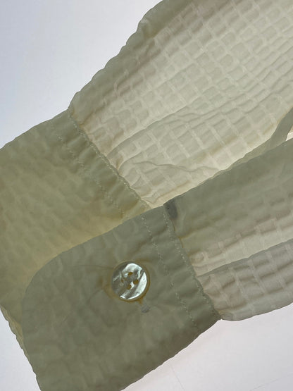 【現状渡し品】【メンズ】 ARROW アロー 50-60S NYLON WAFFLE SHIRT ナイロンワッフルシャツ 146-250816-ks-08-min サイズ：M カラー：オフホワイト 万代Net店