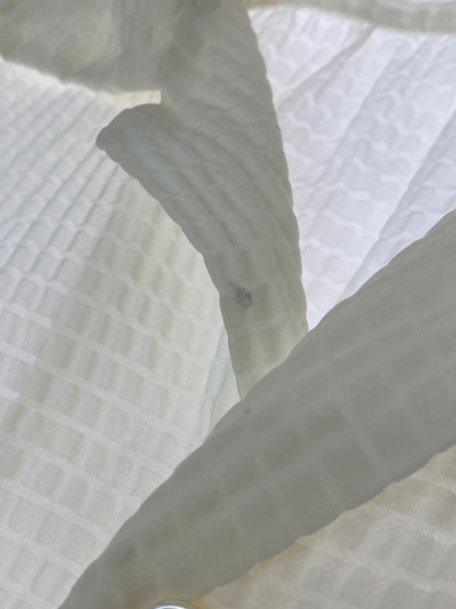 【現状渡し品】【メンズ】 ARROW アロー 50-60S NYLON WAFFLE SHIRT ナイロンワッフルシャツ 146-250816-ks-08-min サイズ：M カラー：オフホワイト 万代Net店