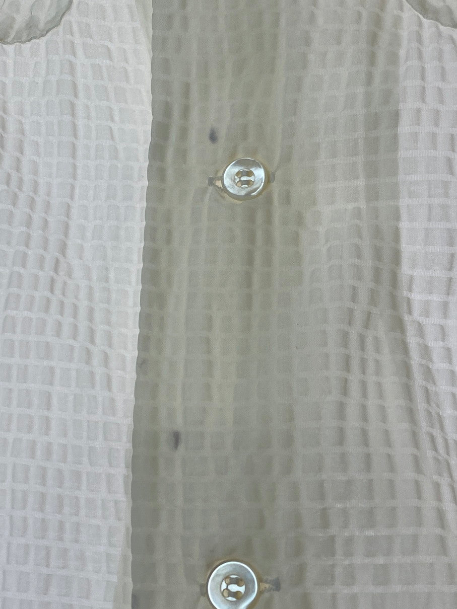 【現状渡し品】【メンズ】 ARROW アロー 50-60S NYLON WAFFLE SHIRT ナイロンワッフルシャツ 146-250816-ks-08-min サイズ：M カラー：オフホワイト 万代Net店