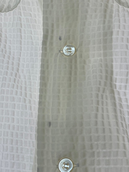 【現状渡し品】【メンズ】 ARROW アロー 50-60S NYLON WAFFLE SHIRT ナイロンワッフルシャツ 146-250816-ks-08-min サイズ：M カラー：オフホワイト 万代Net店