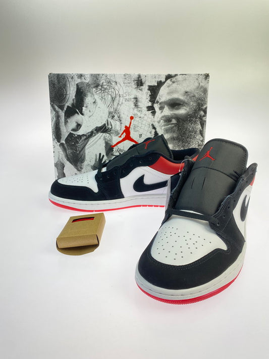 【中古美品】【メンズ】 NIKE ナイキ IB8971-106 AIR JORDAN 1 LOW SE 靴 シューズ スニーカー SNEAKERS 160-250820-ks-14-min サイズ：28cm カラー：WHITE/BLACK‐VARSITY RED 万代Net店