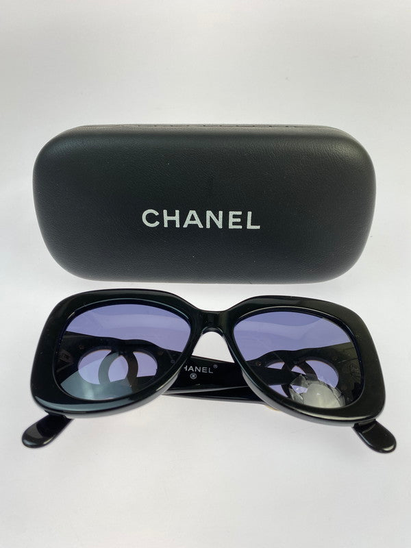 【中古品】【レディース】 CHANEL シャネル 05253 94305 ココマーク マトラッセ サングラス 183-250821-ks-12-min カラー：ブラック 万代Net店