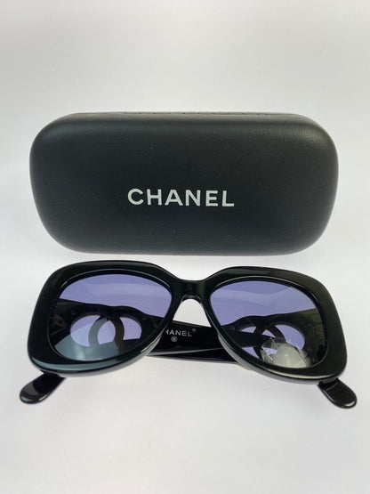 【中古品】【レディース】 CHANEL シャネル 05253 94305 ココマーク マトラッセ サングラス 183-250821-ks-12-min カラー：ブラック 万代Net店