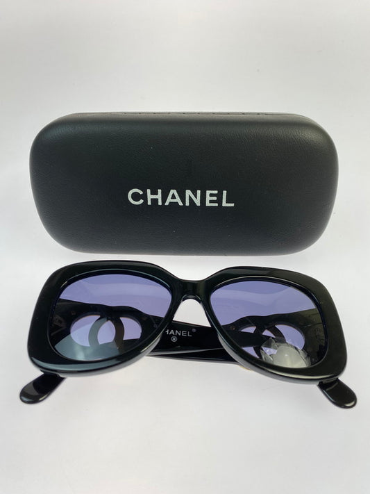【中古品】【レディース】 CHANEL シャネル 05253 94305 ココマーク マトラッセ サングラス 183-250821-ks-12-min カラー：ブラック 万代Net店