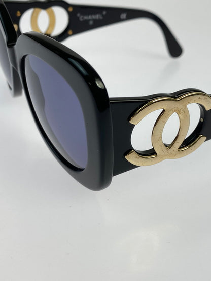 【中古品】【レディース】 CHANEL シャネル 05253 94305 ココマーク マトラッセ サングラス 183-250821-ks-12-min カラー：ブラック 万代Net店