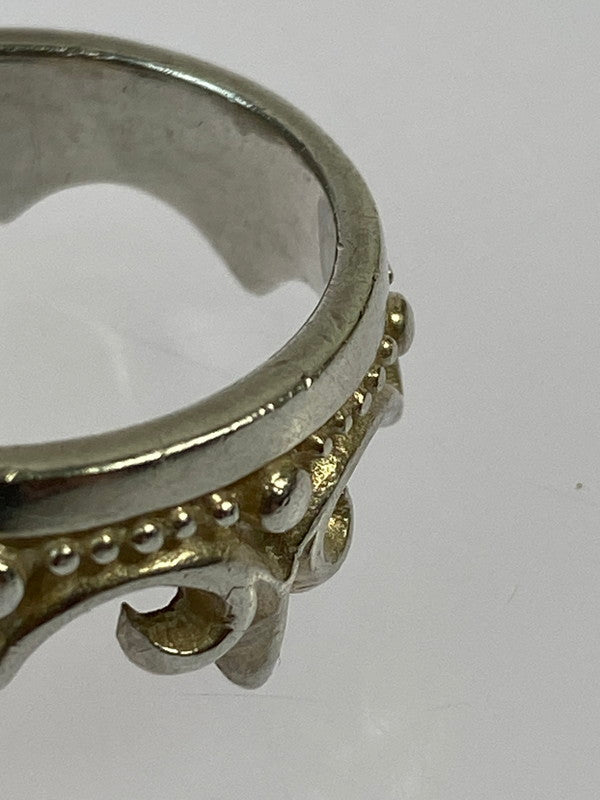 中古品】【メンズ】 A&G エーアンドジー クラウンリング 指輪