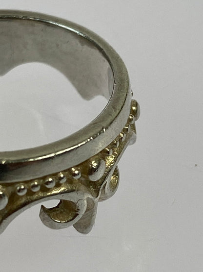 【中古品】【メンズ】 A&G エーアンドジー クラウンリング 指輪 アクセサリー 192-250824-AS-13-min サイズ：21号 カラー：シルバー 万代Net店