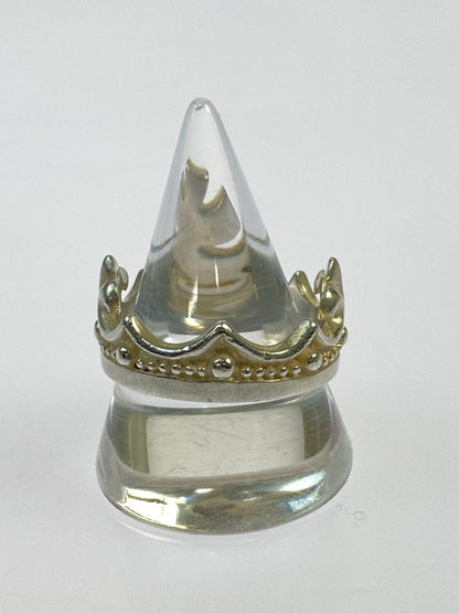 【中古品】【メンズ】 A&G エーアンドジー クラウンリング 指輪 アクセサリー 192-250824-AS-13-min サイズ：21号 カラー：シルバー 万代Net店