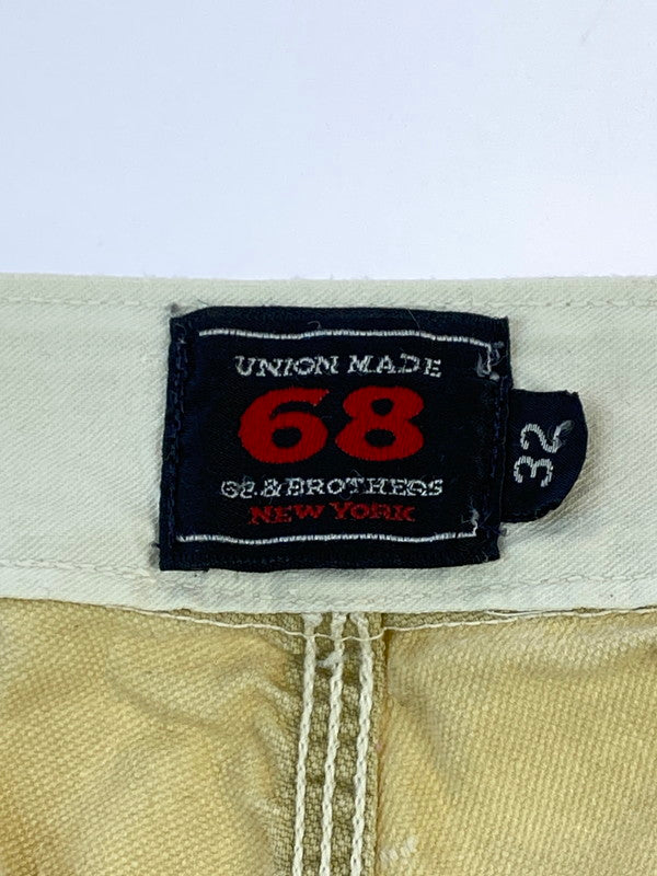 【中古品】【メンズ】 68&brothers シックスティエイトアンドブラザーズ DOUBLE KNEE WORK PANTS ダブルニー ワークパンツ メンズ ボトムス 153-260410-KS-23-min サイズ：32 カラー：ベージュ 万代Net店