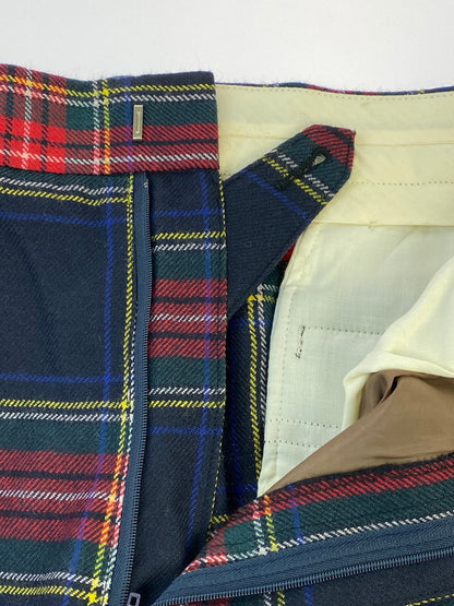 【中古品】【メンズ】 EDWIN エドウィン 90S CHECK PANTS 0706-09 90年代 チェック パンツ ボトムス 158-260410-jt-22-min サイズ：W81 32 カラー：レッド/ネイビー チェック柄 万代Net店