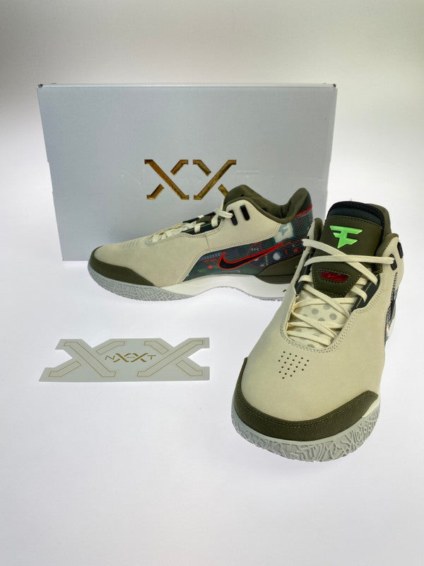 【中古美品】【メンズ】 NIKE ナイキ ×FAZE CLAN HF0716-200 LEBRON NXXT GEN AMPD FAZE EP 靴 シューズ スニーカー SNEAKERS 160-250820-ks-19-min サイズ：28.5cm カラー：LIGHT CREAM/BLACK‐MEDIUM OLIVE 万代Net店