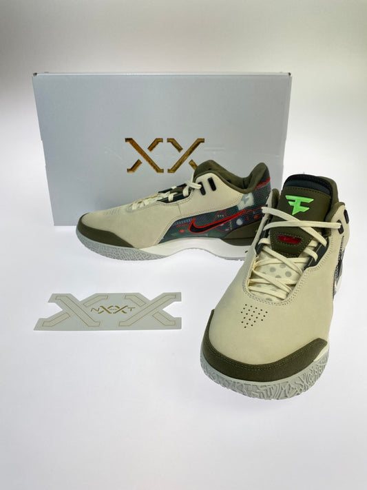 【中古美品】【メンズ】 NIKE ナイキ ×FAZE CLAN HF0716-200 LEBRON NXXT GEN AMPD FAZE EP 靴 シューズ スニーカー SNEAKERS 160-250820-ks-19-min サイズ：28.5cm カラー：LIGHT CREAM/BLACK‐MEDIUM OLIVE 万代Net店