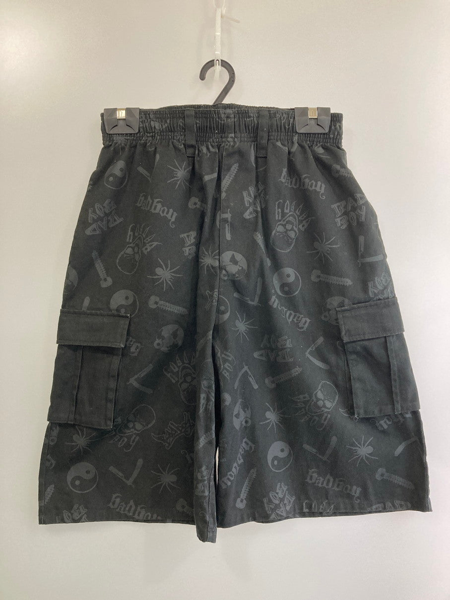 【現状渡し品】【メンズ】 BAD BOY バッドボーイ HALF PANTS ハーフパンツ ボトムス 153-250816-ks-40-min サイズ：L カラー：ブラック 万代Net店