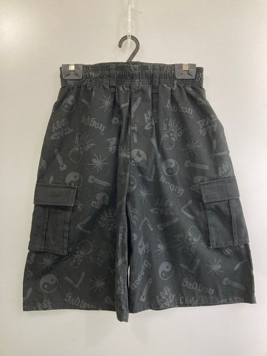 【現状渡し品】【メンズ】 BAD BOY バッドボーイ HALF PANTS ハーフパンツ ボトムス 153-250816-ks-40-min サイズ：L カラー：ブラック 万代Net店