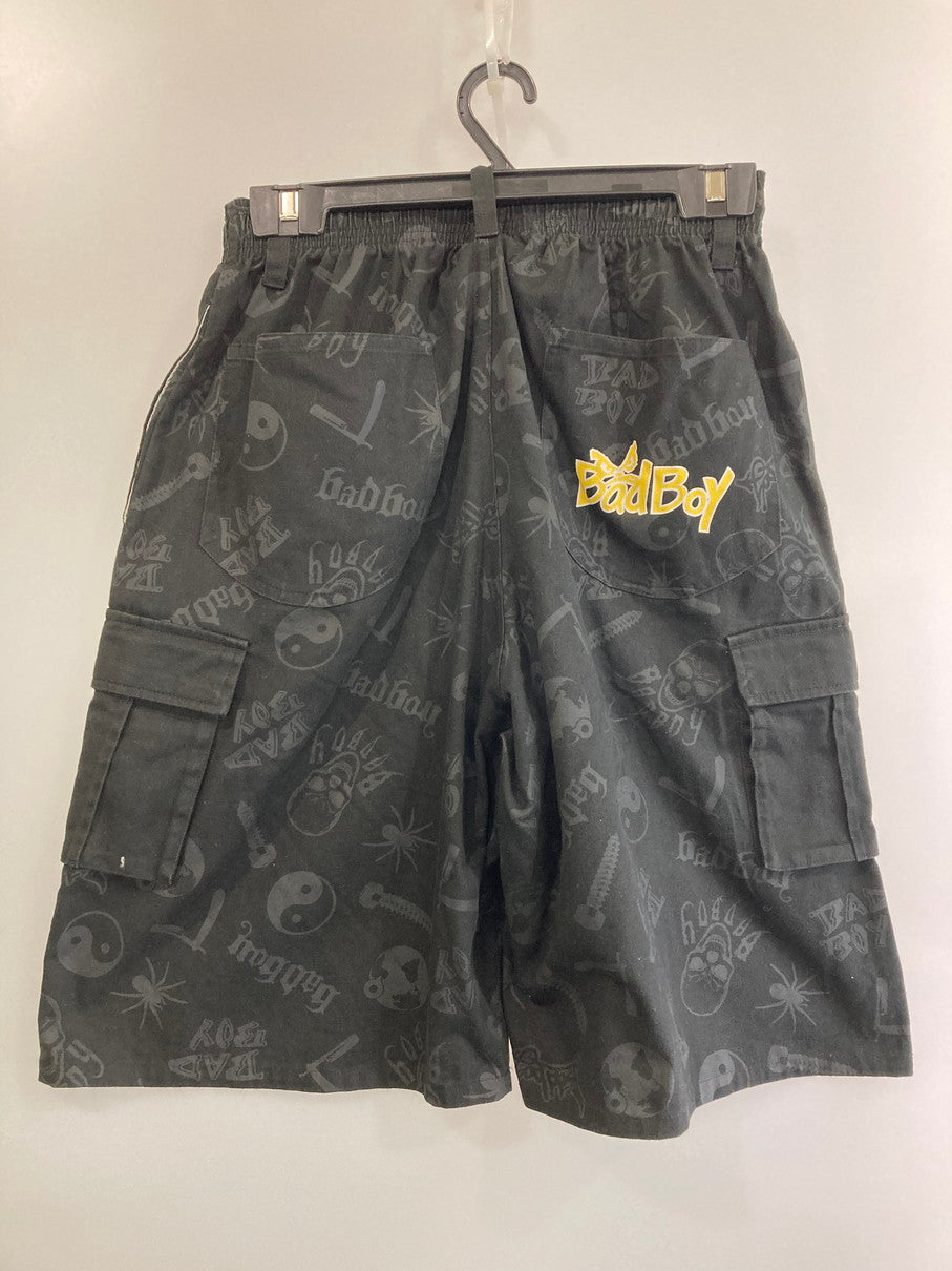 【現状渡し品】【メンズ】 BAD BOY バッドボーイ HALF PANTS ハーフパンツ ボトムス 153-250816-ks-40-min サイズ：L カラー：ブラック 万代Net店