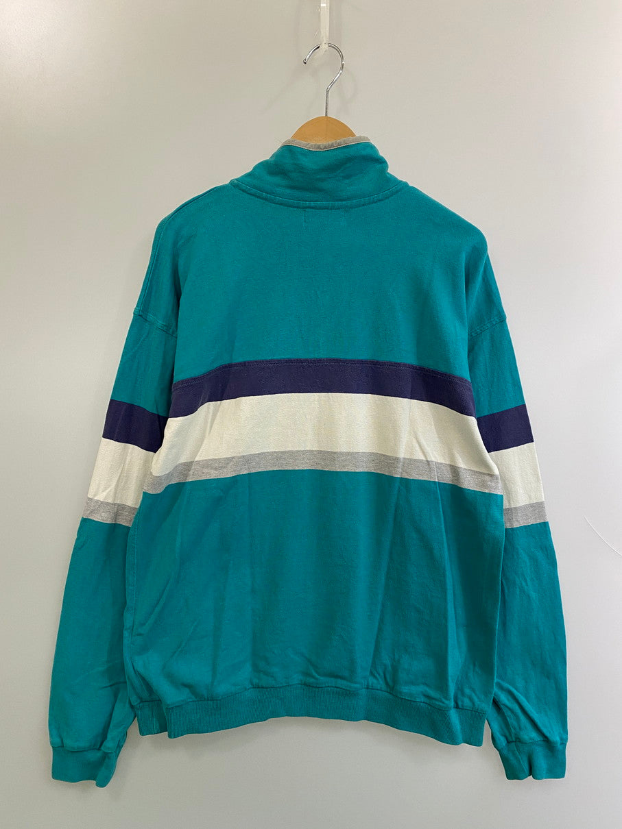 【中古品】【メンズ】 L.L.Bean エルエルビーン 80S RUGGER SHIRT ラガーシャツ ロングスリーブ ハーフボタン 144-250827-AS-33-min サイズ：M カラー：グリーン 万代Net店
