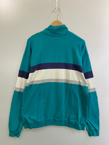 【中古品】【メンズ】 L.L.Bean エルエルビーン 80S RUGGER SHIRT ラガーシャツ ロングスリーブ ハーフボタン 144-250827-AS-33-min サイズ：M カラー：グリーン 万代Net店