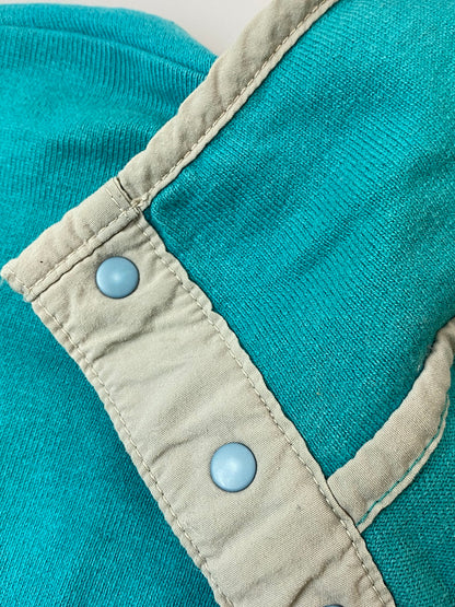 【中古品】【メンズ】 L.L.Bean エルエルビーン 80S RUGGER SHIRT ラガーシャツ ロングスリーブ ハーフボタン 144-250827-AS-33-min サイズ：M カラー：グリーン 万代Net店