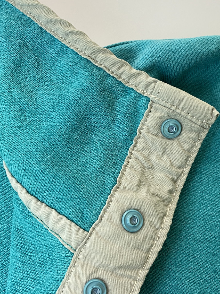 【中古品】【メンズ】 L.L.Bean エルエルビーン 80S RUGGER SHIRT ラガーシャツ ロングスリーブ ハーフボタン 144-250827-AS-33-min サイズ：M カラー：グリーン 万代Net店
