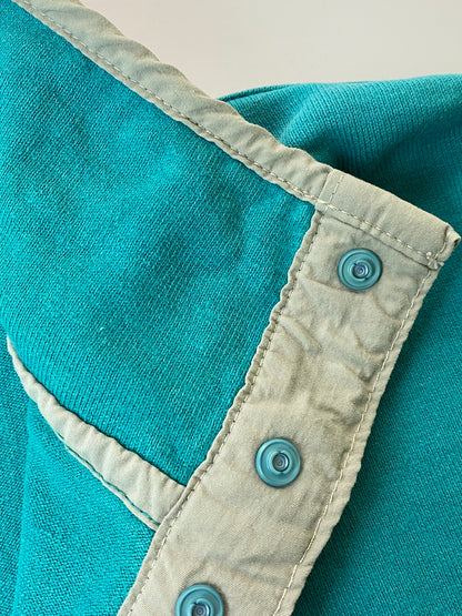 【中古品】【メンズ】 L.L.Bean エルエルビーン 80S RUGGER SHIRT ラガーシャツ ロングスリーブ ハーフボタン 144-250827-AS-33-min サイズ：M カラー：グリーン 万代Net店