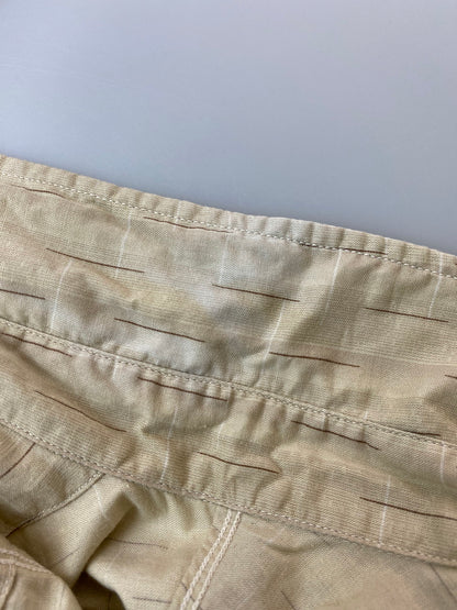 【中古品】【メンズ】 SUGAR CANE シュガーケーン SC26038 PRINT STRIPE WORK SHIRT ストライプ ワークシャツ ロングスリーブ 145-250827-AS-35-min カラー：ベージュ 万代Net店