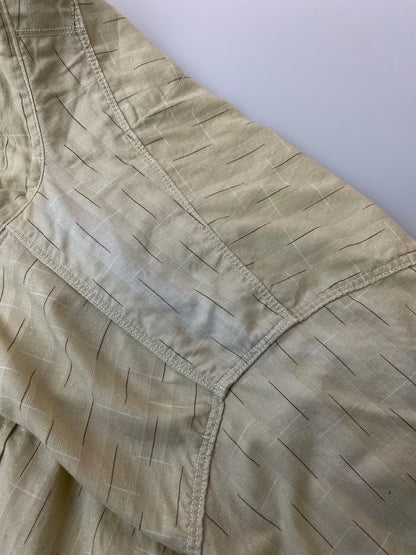 【中古品】【メンズ】 SUGAR CANE シュガーケーン SC26038 PRINT STRIPE WORK SHIRT ストライプ ワークシャツ ロングスリーブ 145-250827-AS-35-min カラー：ベージュ 万代Net店